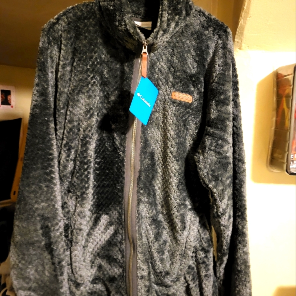 Columbia deep pile fleece jacket, women's 1x. NWT.
